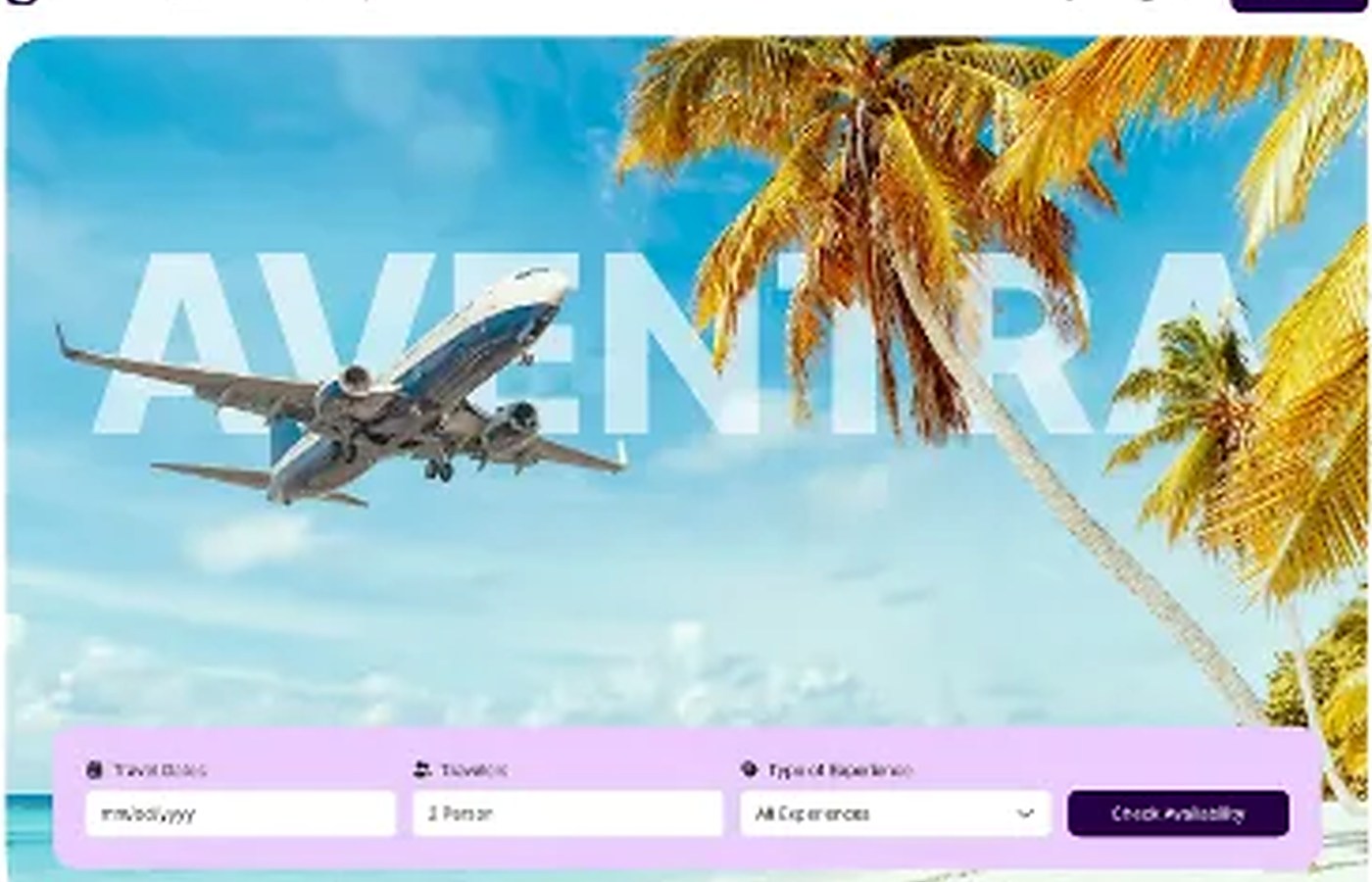 Airplane flying over a tropical coast